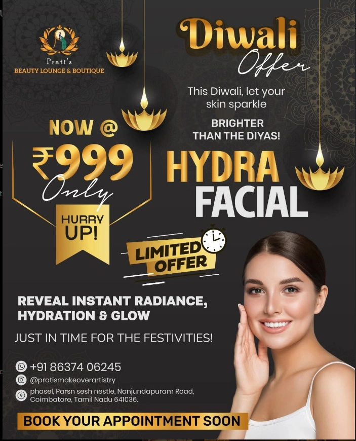 HD bridal makeup artist in Coimbatore
