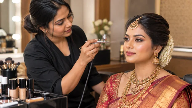 Match your bridal makeup with the wedding timing