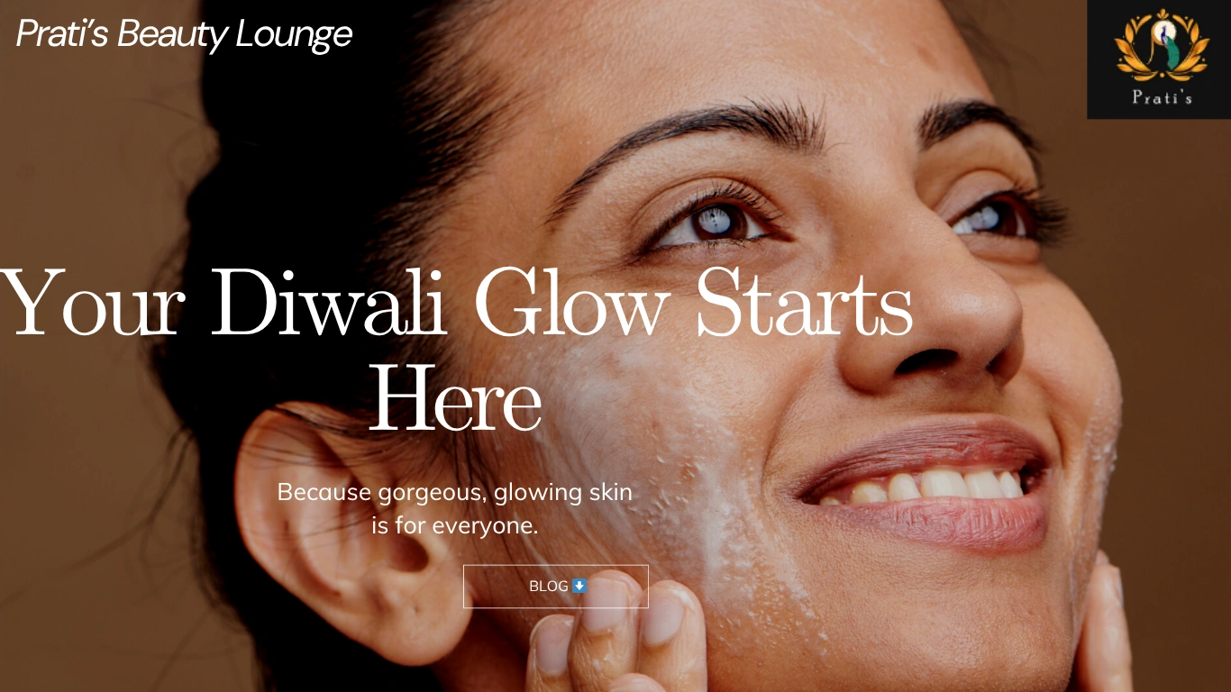 Indian festival Diwali makeup look with glowing skin